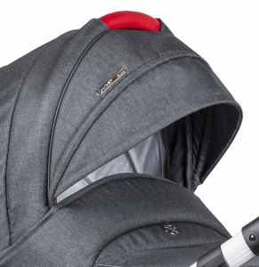 Double sunshade in carrycot